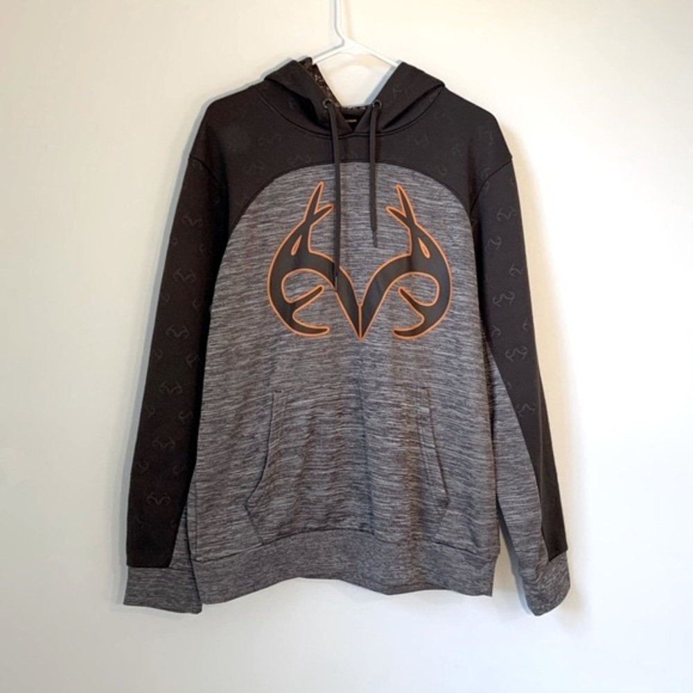 RealTree Fleece Lined Brown Antler Hoodie